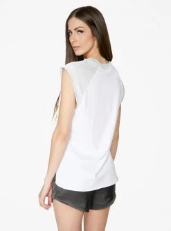 Crop Tops HeyYou Basic Baseball T-Shirt In White And Grey