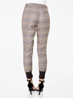HeyYou High Waisted Jogger In Brown Plaid Pants 10 HeyYou High Waisted Jogger In Brown Plaid Pants