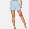 HeyYou Baby Blue High Waisted Suiting Short Shorts