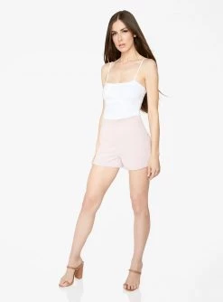 HeyYou Shorts Blush High Waisted Suiting Short