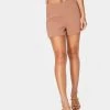 HeyYou Tawny High Waisted Suiting Short Shorts
