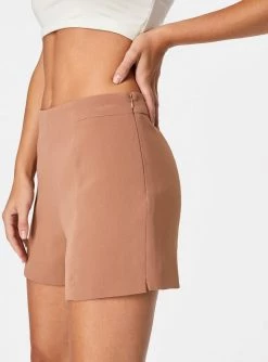HeyYou Tawny High Waisted Suiting Short Shorts