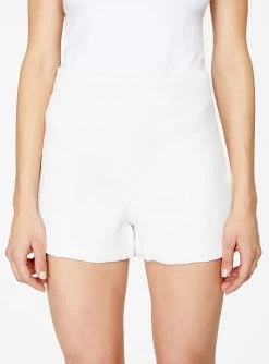 HeyYou Shorts White High Waisted Suiting Short