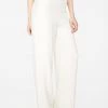 HeyYou Pants Creme High Waisted Relaxed Side Zip Trouser 2 HeyYou Pants Creme High Waisted Relaxed Side Zip Trouser