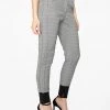HeyYou High Waisted Jogger In Black Houndstooth