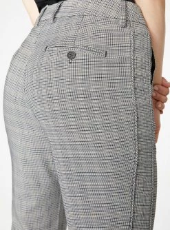 HeyYou High Waisted Jogger In Black Houndstooth