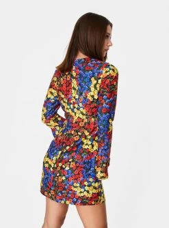 HeyYou Passion Floral Bell Sleeved Mini Dress Dresses 9 HeyYou Passion Floral Bell Sleeved Mini Dress Dresses