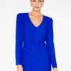 HeyYou Deep V Mini Dress In Cobalt Dresses 2 HeyYou Deep V Mini Dress In Cobalt Dresses