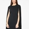 HeyYou Black Mini Dress With Pleated Sleeves 1 HeyYou Black Mini Dress With Pleated Sleeves