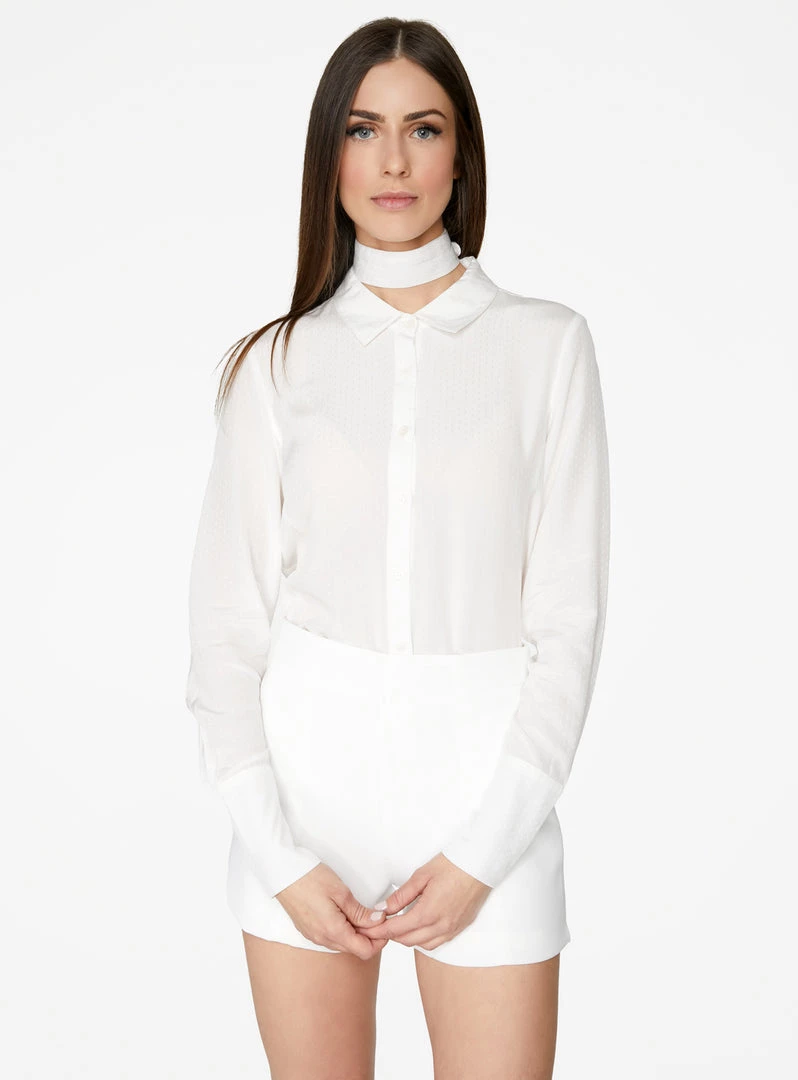 HeyYou White Polka Dot Blouse Blouses 3 HeyYou White Polka Dot Blouse Blouses