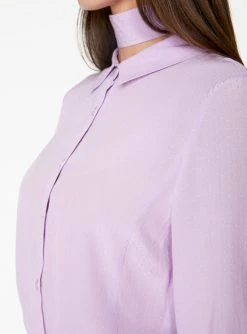 HeyYou Lavender Polka Dot Blouse Blouses
