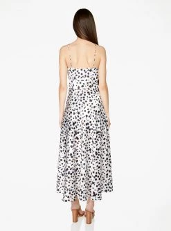 HeyYou Twist Front Hi-Low Top In Paint Splash Print Blouses