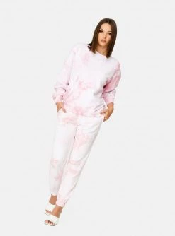 HeyYou On Repeat Sweatpant In Blush Tie Dye New Arrivals