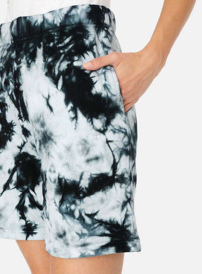 HeyYou On Repeat Sweatshort In Black Tie Dye 6 HeyYou On Repeat Sweatshort In Black Tie Dye