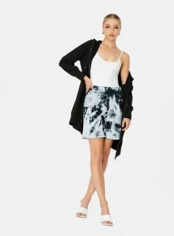 HeyYou On Repeat Sweatshort In Black Tie Dye 11 HeyYou On Repeat Sweatshort In Black Tie Dye