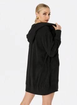 HeyYou On Repeat Full-Zip Hoodie In Black