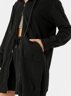 HeyYou On Repeat Full-Zip Hoodie In Black