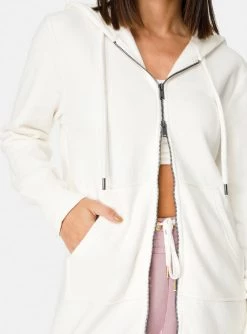 HeyYou On Repeat Full-Zip Hoodie In Bone
