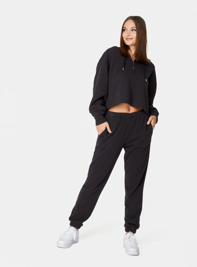 HeyYou Westward Quarter Zip Hoodie In Black 7 HeyYou Westward Quarter Zip Hoodie In Black