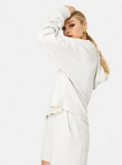 HeyYou Westward Quarter Zip Hoodie In Heather Grey New Arrivals