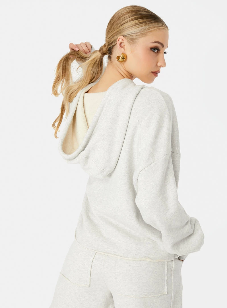 HeyYou Westward Quarter Zip Hoodie In Heather Grey New Arrivals 5 HeyYou Westward Quarter Zip Hoodie In Heather Grey New Arrivals