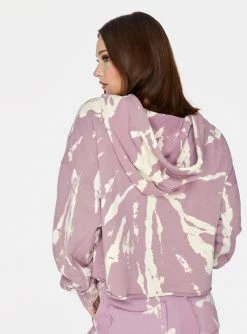 HeyYou Sweatshirts + Hoodies Westward Quarter Zip Hoodie In Soft Mauve Tie Dye 10 HeyYou Sweatshirts + Hoodies Westward Quarter Zip Hoodie In Soft Mauve Tie Dye