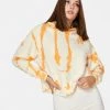 HeyYou Tie Dye Cropped Hoodie In Creamsicle