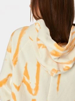 HeyYou Tie Dye Cropped Hoodie In Creamsicle