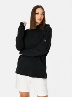 HeyYou On Repeat Oversized Hoodie In Black