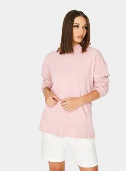 HeyYou On Repeat Oversized Hoodie In Blush