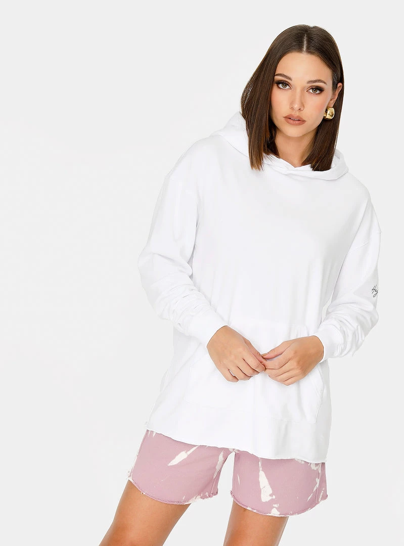 HeyYou On Repeat Oversized Hoodie In White 3 HeyYou On Repeat Oversized Hoodie In White