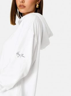 HeyYou On Repeat Oversized Hoodie In White 10 HeyYou On Repeat Oversized Hoodie In White
