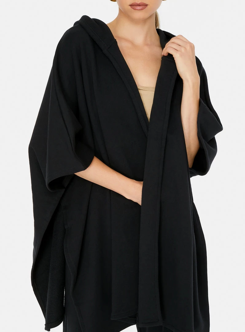 HeyYou New Arrivals Westward Cape Hoodie In Black 6 HeyYou New Arrivals Westward Cape Hoodie In Black