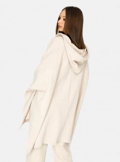 HeyYou Westward Cape Hoodie In Oat