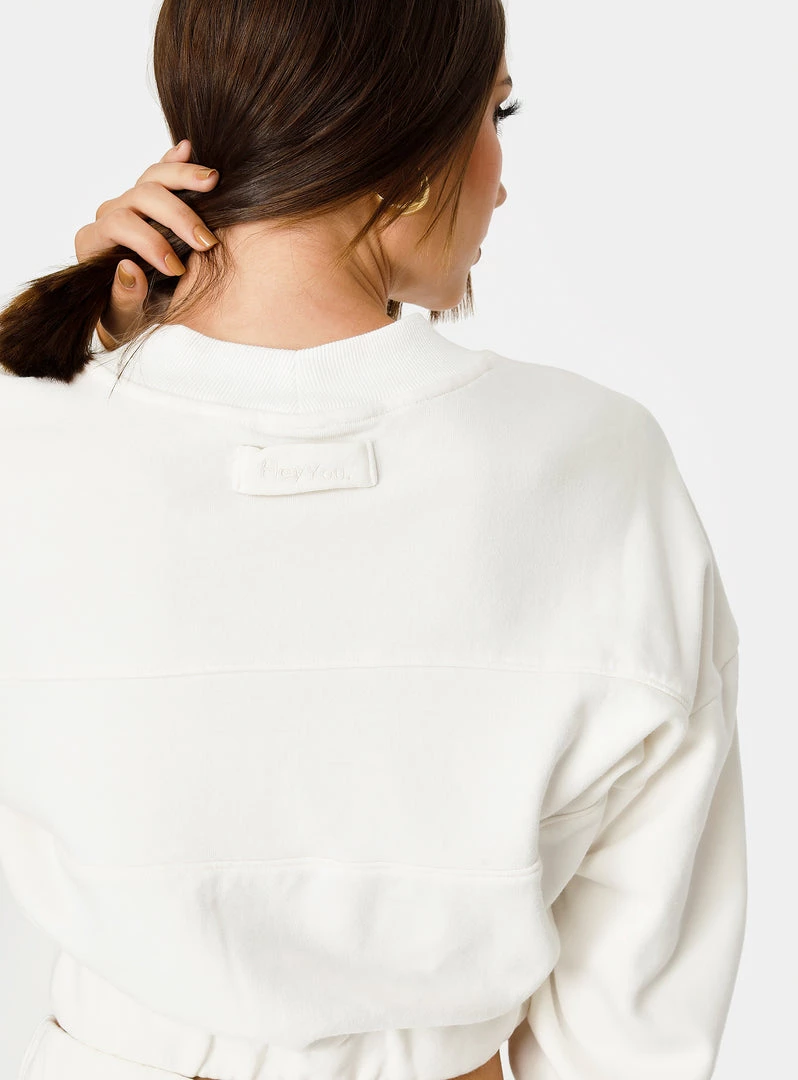 HeyYou On Repeat Crop Sweatshirt In Bone New Arrivals 6 HeyYou On Repeat Crop Sweatshirt In Bone New Arrivals
