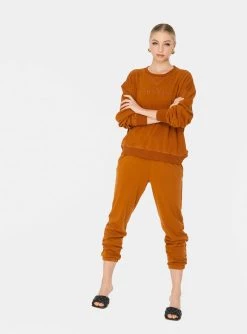 HeyYou On Repeat Crew Sweatshirt In Penny