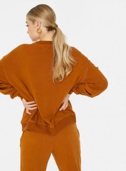 HeyYou On Repeat Crew Sweatshirt In Penny