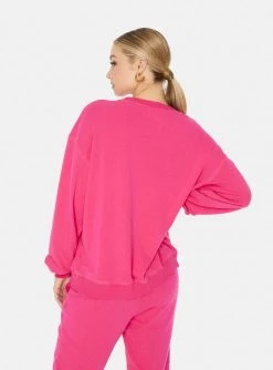 HeyYou New Arrivals On Repeat Crew Sweatshirt In Pink 9 HeyYou New Arrivals On Repeat Crew Sweatshirt In Pink