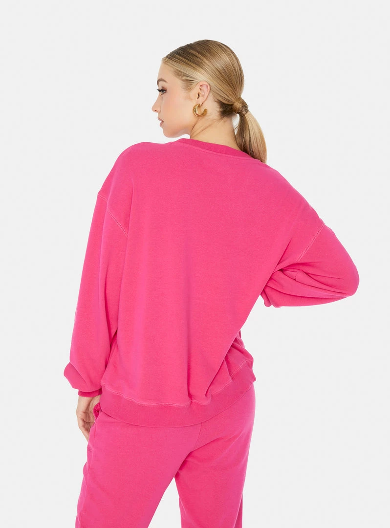 HeyYou New Arrivals On Repeat Crew Sweatshirt In Pink 5 HeyYou New Arrivals On Repeat Crew Sweatshirt In Pink