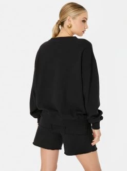 HeyYou New Arrivals On Repeat Crew Sweatshirt In Vintage Black 9 HeyYou New Arrivals On Repeat Crew Sweatshirt In Vintage Black