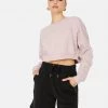HeyYou Westward Crop Sweatshirt In Mauve