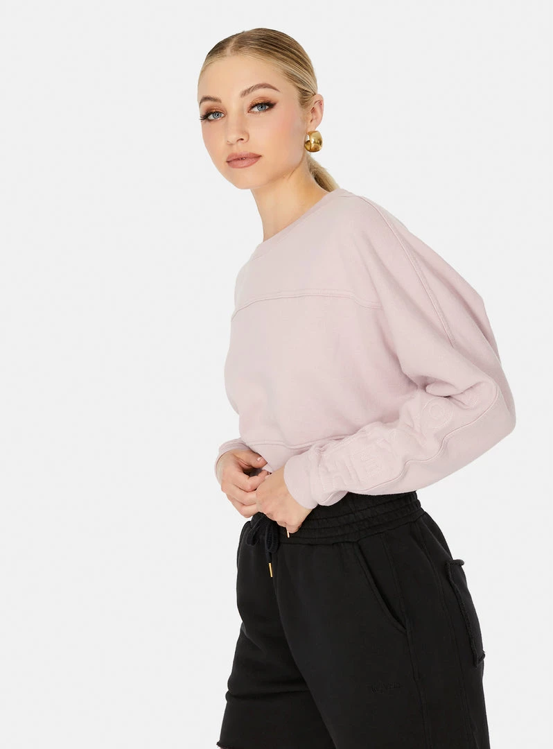 HeyYou Westward Crop Sweatshirt In Mauve 4 HeyYou Westward Crop Sweatshirt In Mauve