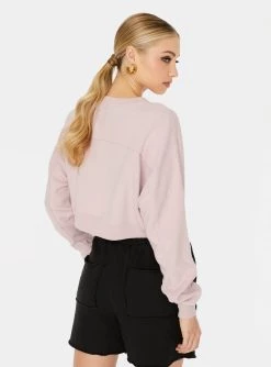 HeyYou Westward Crop Sweatshirt In Mauve 9 HeyYou Westward Crop Sweatshirt In Mauve