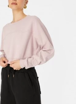 HeyYou Westward Crop Sweatshirt In Mauve 10 HeyYou Westward Crop Sweatshirt In Mauve