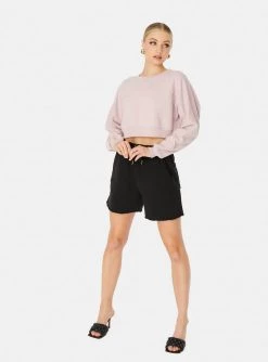 HeyYou Westward Crop Sweatshirt In Mauve 11 HeyYou Westward Crop Sweatshirt In Mauve