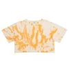 HeyYou Crop Tops Cropped Pocket Tee In Creamsicle Tie Dye