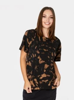 HeyYou Pocket Tee In Black Tie Dye T-Shirts