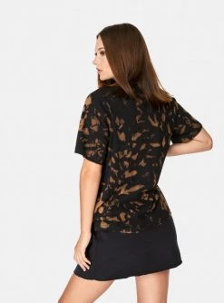 HeyYou Pocket Tee In Black Tie Dye T-Shirts