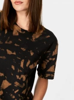 HeyYou Pocket Tee In Black Tie Dye T-Shirts