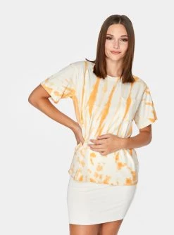 HeyYou Pocket Tee In Creamsicle Tie Dye T-Shirts